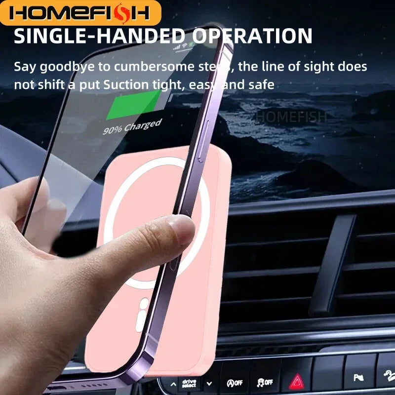 HOMEFISH F188A Magnetic Car Wireless Charger For Phone\Pad\Watch Car Phone Holder Stand Mount Fast Charging Station