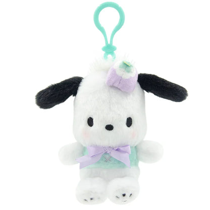 Genuine Sanrio Piano Plush Toy Hello Kitty My Melody Kuromi Cinnamoroll Cartoon Student Backpack Pendant Decoration Girl Gift