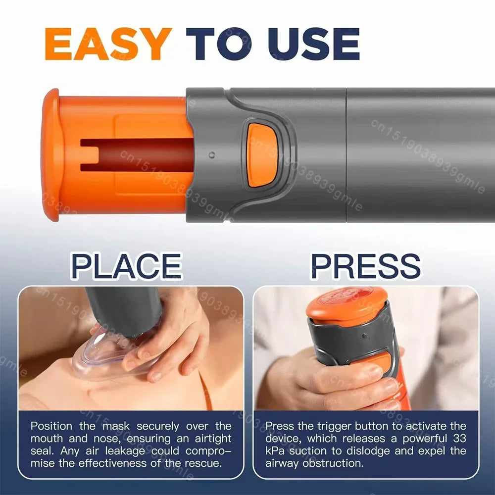 Auto First Aid Choking Rescue Device Travel Home CPR Choking Emergency Device Adult Children Portable Asphyxia Rescue Machine