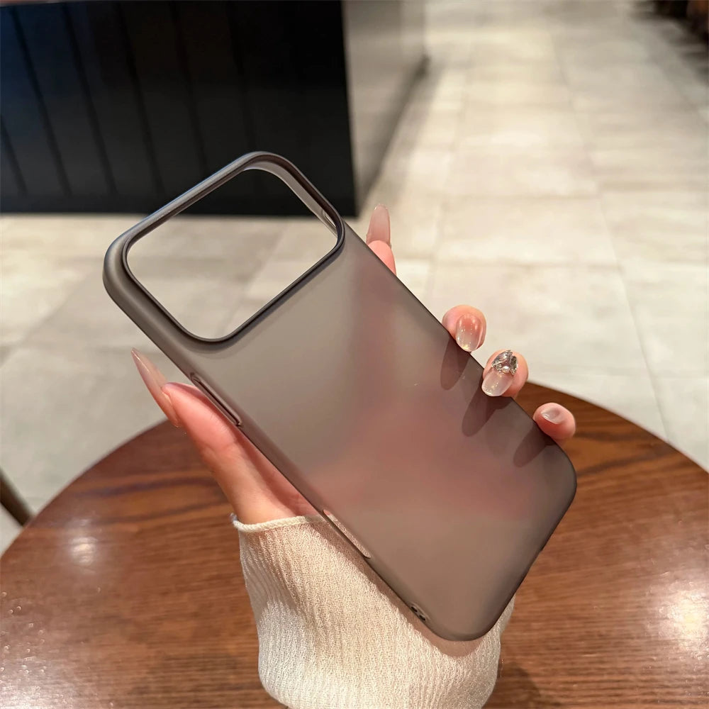 Slim Clear Matte iPhone Case – Frosted Hard PC Cover