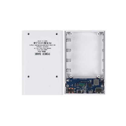 25W Battery Charge Storage Box Dual USB Micro Type C 18650 Power Bank Shell PD QC3.0 Quick Charge For Smartphone Without Battery