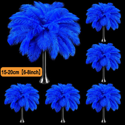 100-300PCS White Ostrich Feathers Bulk Natural Ostrich Feathers for Wedding Party Decorations Table Decorations DIY Crafts