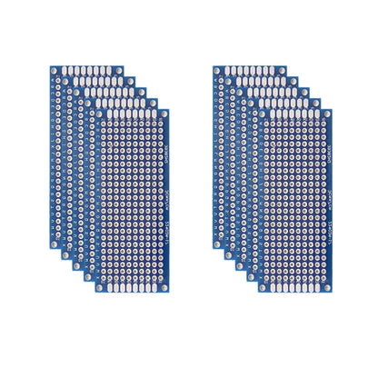 5/10PCS PCB Board Prototype Board Blue 2x8/3x7/4x6/5x7/7x9cm Double Sided Circuit Boards For DIY Soldering Project