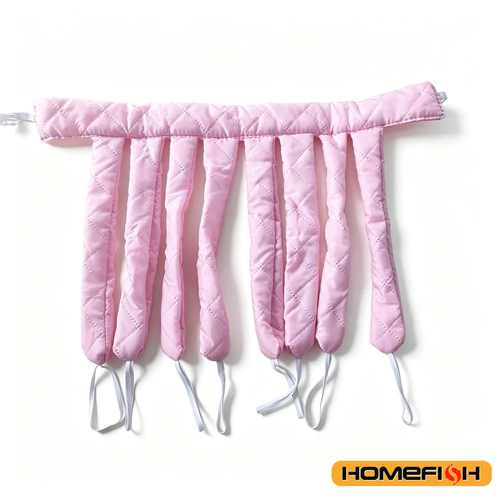 Heatless Curling Rod Headband for Lazy Hair - Silk Ribbon Soft Wave Formers for Sleeping No Heat Curls