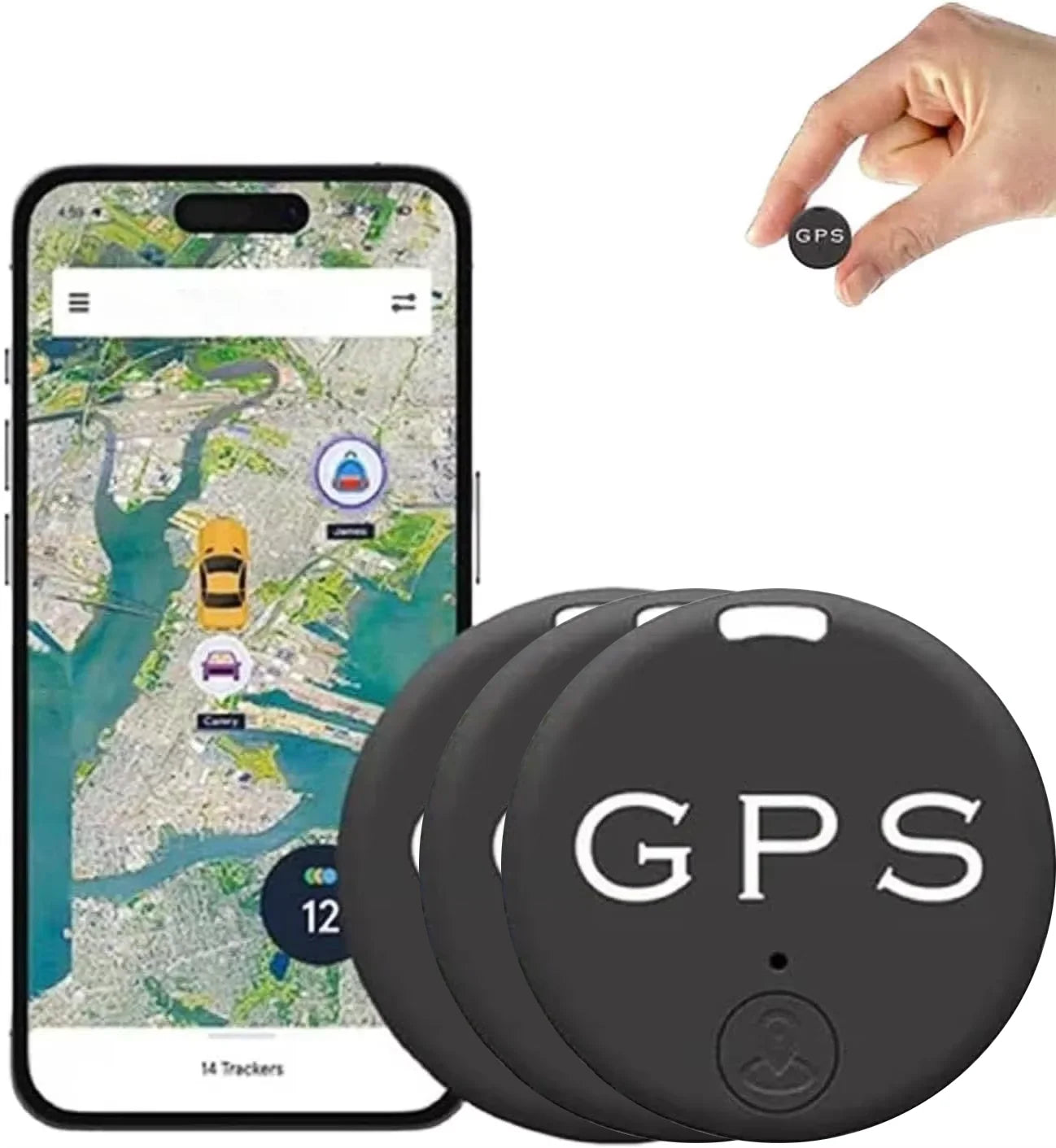 Mini Bluetooth Anti-Lost Tracker with Magnetic Mount for Cars and Valuables