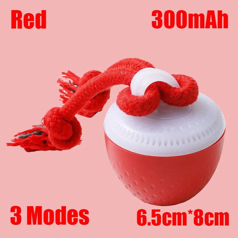Smart Dog Toy Ball Electronic Interactive Pet Toy Moving Ball Rope USB 3 Modes Automatic Moving Bouncing for Puppy Chew Products
