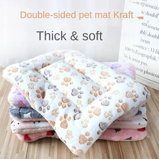 Double-Sided Plush Pet Sleeping Mat for Cats and Dogs