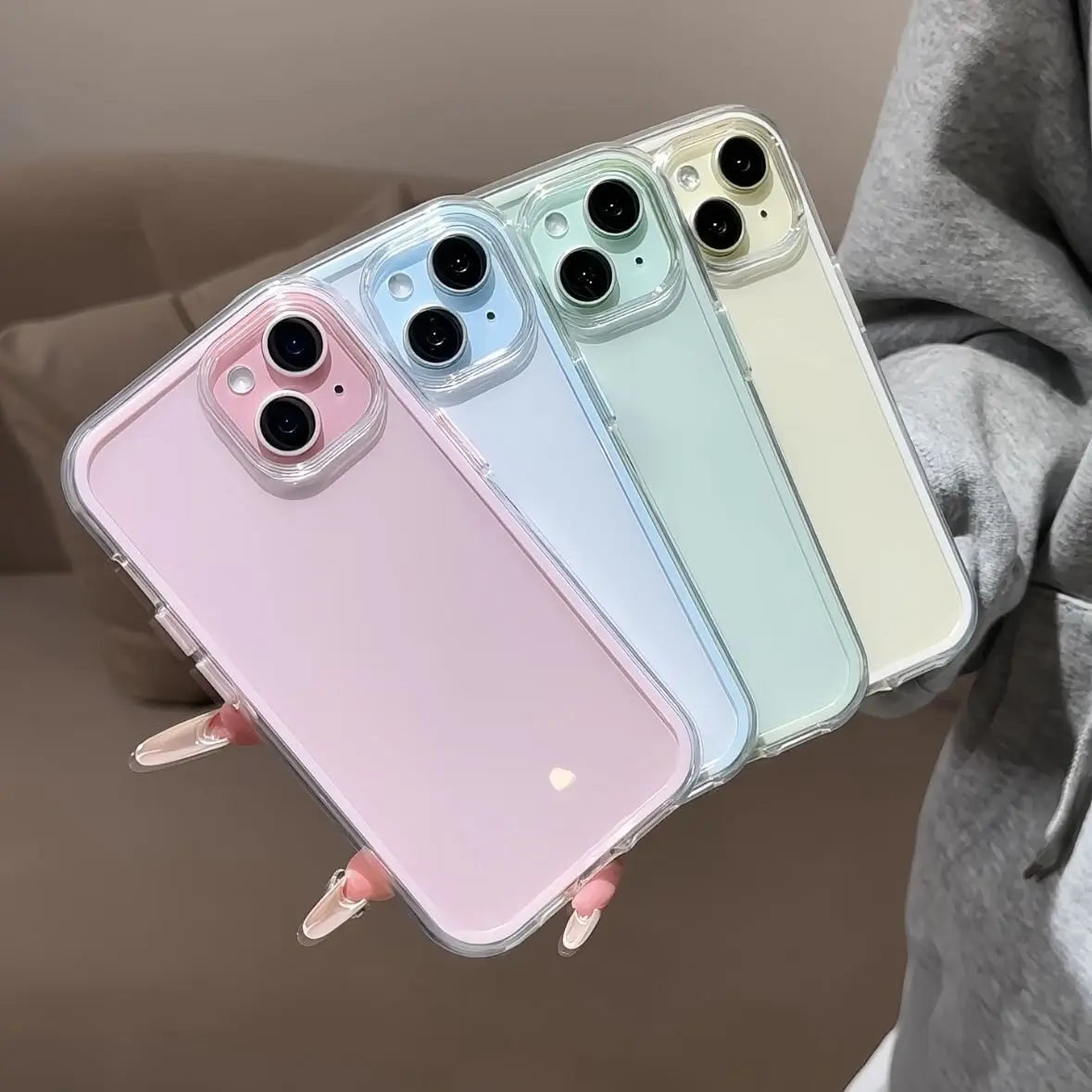 Candy Color 2in1 Macaron Phone Case For Samsung Galaxy S26 Ultra S25 S23 FE S24 S22 Plus A57 A37 A55 A54 A36 A35 A15 A16 Cover