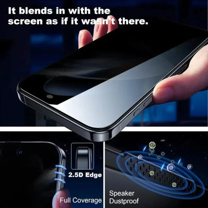 NNBILI 4PCS Privacy Screen Protectors For iPhone 15 13 12 14 16 17 Pro Max Mini Anti-spy Tempered Glass For iPhone 17Air Glass