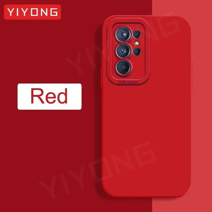 S25 Ultra Case YIYONG Silky Liquid Silicone Soft Cover For Samsung Galaxy S25 S24 S23 S22 Plus S22+ S23+ S24+ S25+ Phone Cases