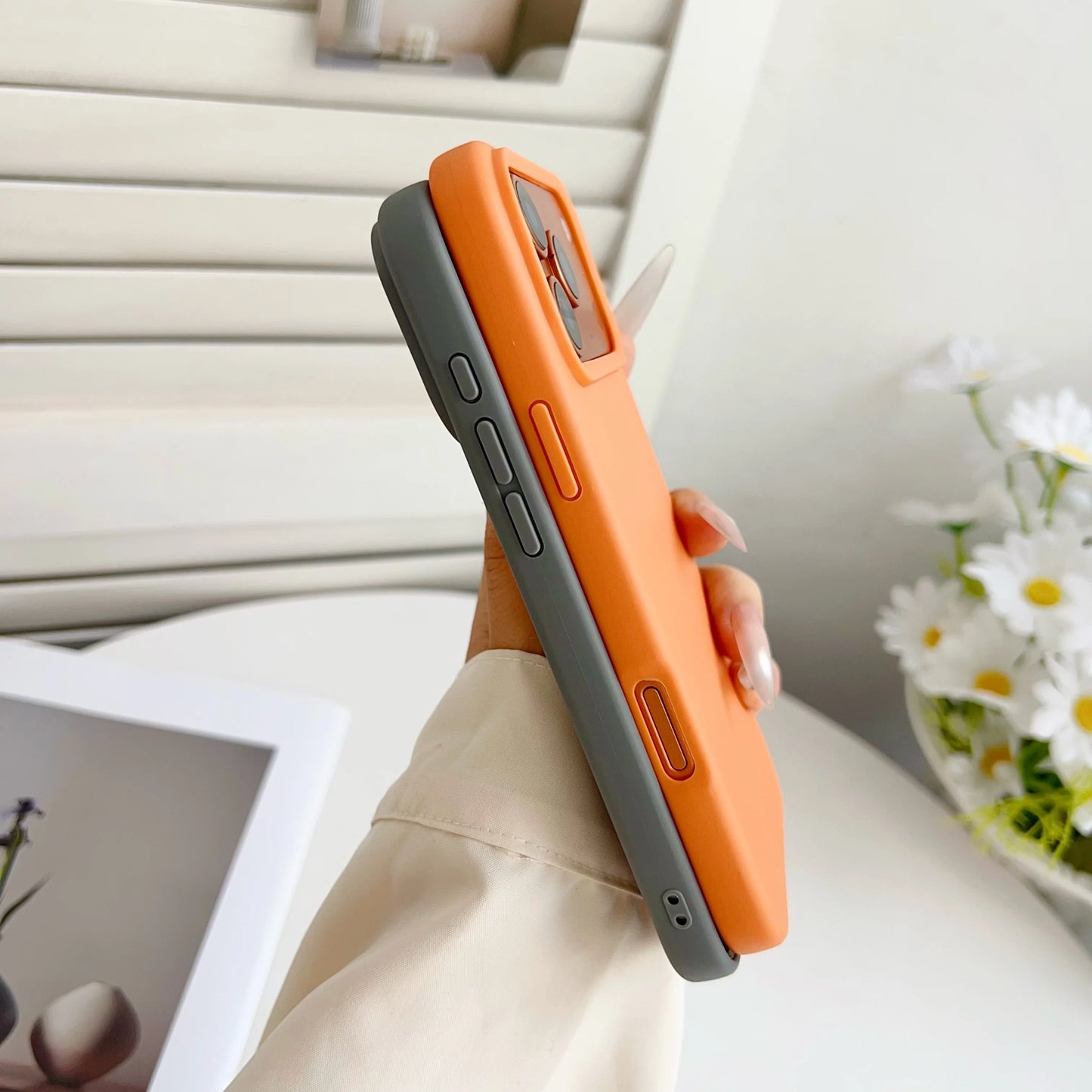 Orange Matte Silicone Case For iPhone 17 Pro Max Air 16E 16 E 15 Plus 14 13 12 17Pro iPhone17 Shockproof Phone Cover Accessories