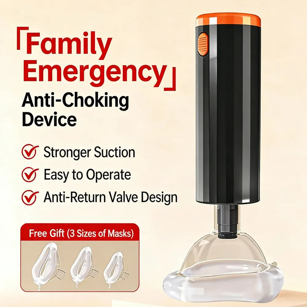 Auto First Aid Choking Rescue Device Travel Home CPR Choking Emergency Device Adult Children Portable Asphyxia Rescue Machine