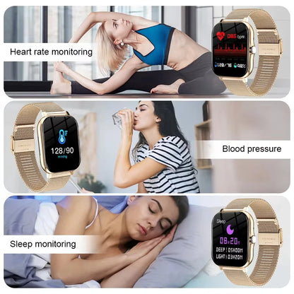 KESHUYOU 2025 Smart Watch 2.01 Inch HD Display Answer Make Call Message Preview Sport Modes DIY Dial Weather Forecast Men Women