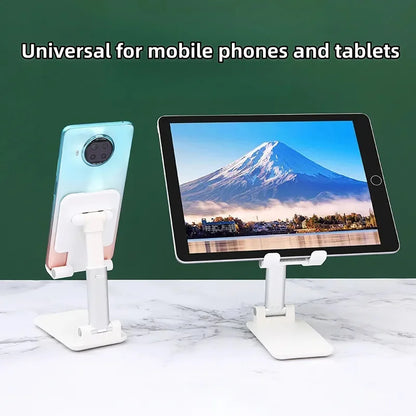 1Pc desktop lazy mobile phone holder can be freely retractable and adjusted, portable folding storage does not occupy an area, the lifting rod is smoothly locked and does not slip, universal for tablets and mobile phones
