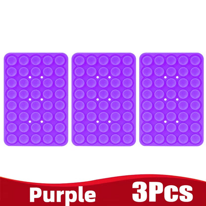 Silicone Suction Cup Phone Holde Multifunctional Fixed Anti-slip Mobile Fixture Double Sided Detachable Phone Rubber Sucker Pad