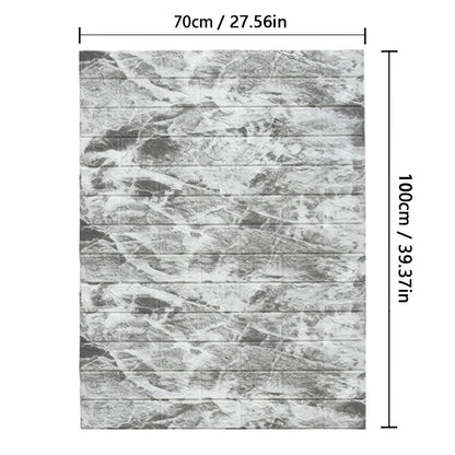 70cm*1m  3D Brick Pattern Wall Panels Wallpaper DIY Waterproof for Living Room Bedroom Kitchen Background Wall Decoration