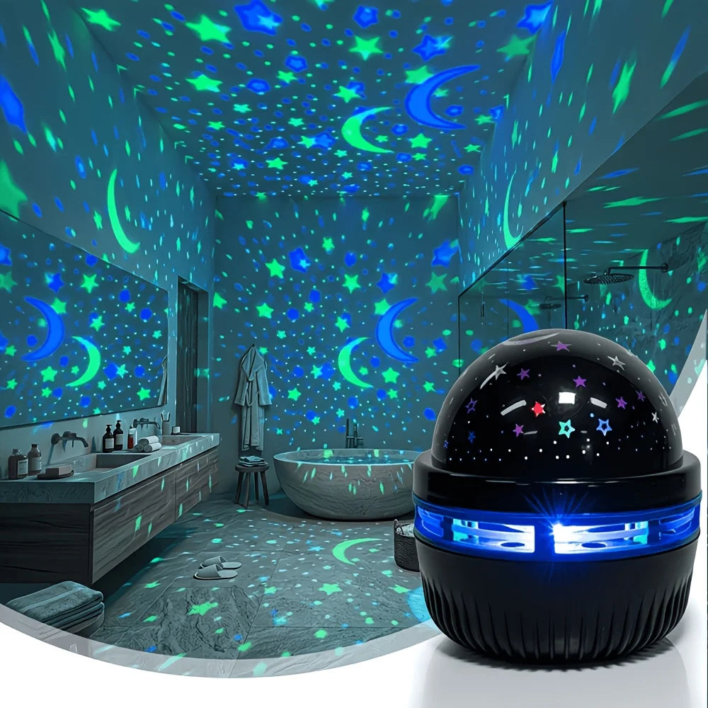 LED Starry Sky Night Lights USB Star Moon Projector Lamp 5V For Home Room Atmosphere Decorations
