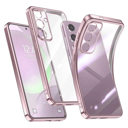 Plating Silicone Soft Case For Samsung Galaxy S26 Ultra S25FE S24 S23 FE Plus A57 A37 A56 A36 A16 A17 Transparent Clear Cover