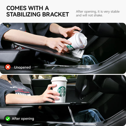 YZ For Tesla Model 3 Highlan Modle Y X S 2018-2026  Steering Wheel Laptop Tray Travel Desk Portable Office Table Car Accessories