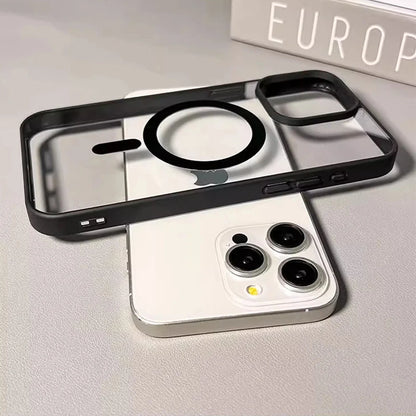 Luxury Candy Wireless Charging Phone Case For iPhone 17 16 15 14 13 12 11 Pro Max 16 Plus 16e Magnetic Bumper Cover for Magsafe