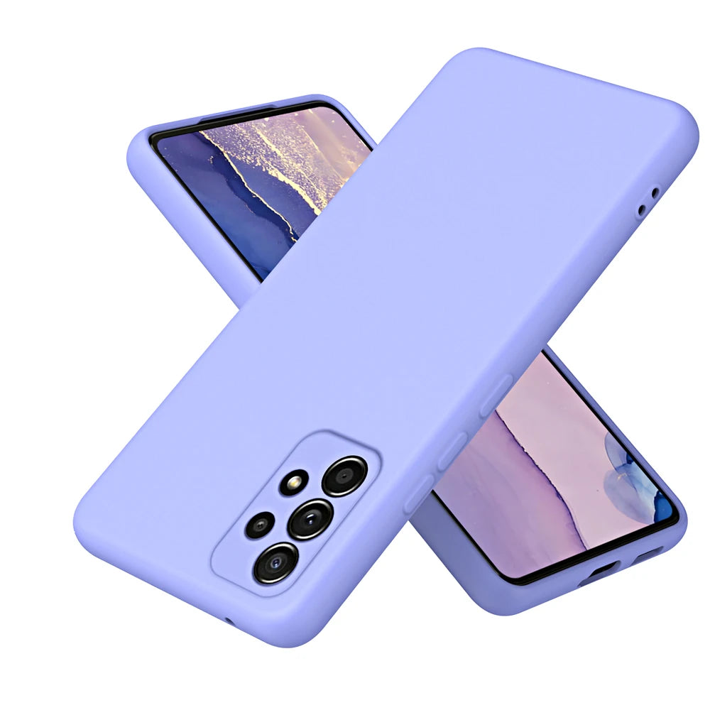 Solid Silicone Protect Case For Samsung Galaxy A13 A23 A33 A53 A73 A12 A22 A32 A52 A52S A72 A04 A04S A14 A24 4G A34 A54 Cover