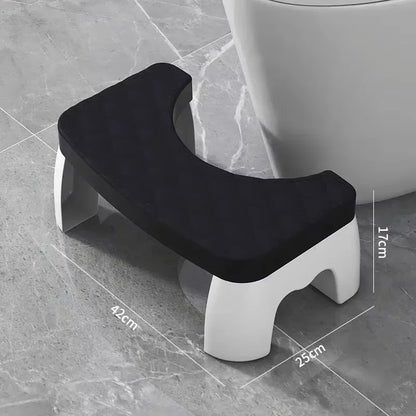 Ergonomic Squat Aid Potty Step Stool Single Waterproof Foot Rest for Toilet Suitable for Pregnant Ladies Children Adults Seniors