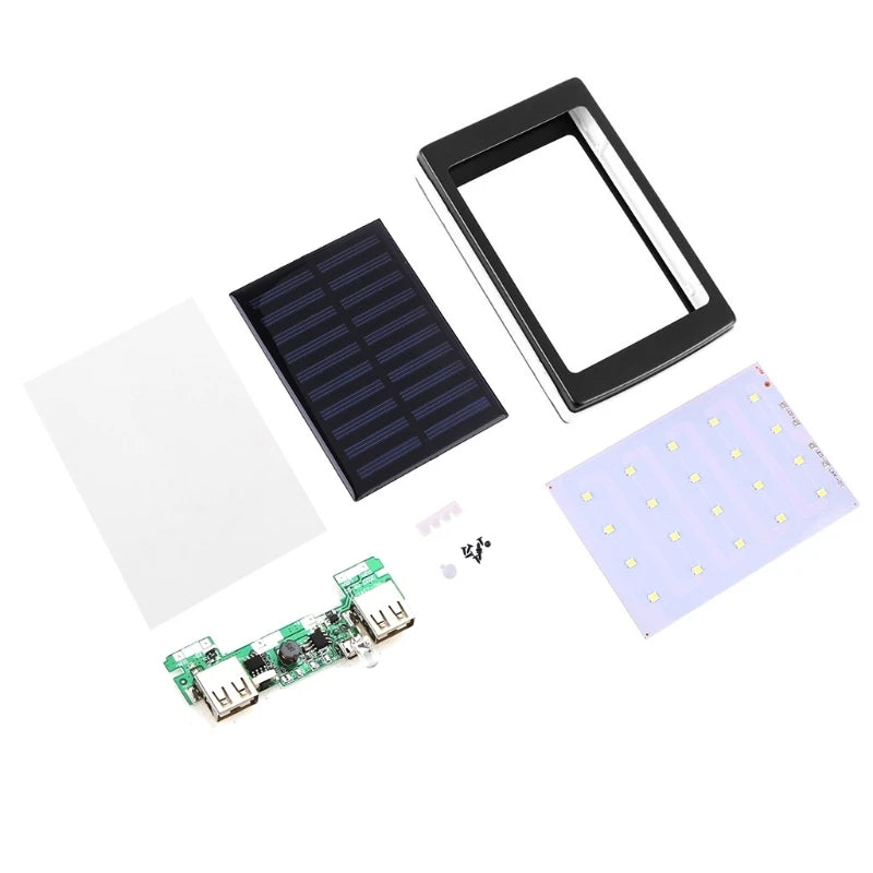 18650 Solar Power Bank for Case Solar Hard Drive Camping Light Solar Energy Charging Multiple for Protection Wear-resist