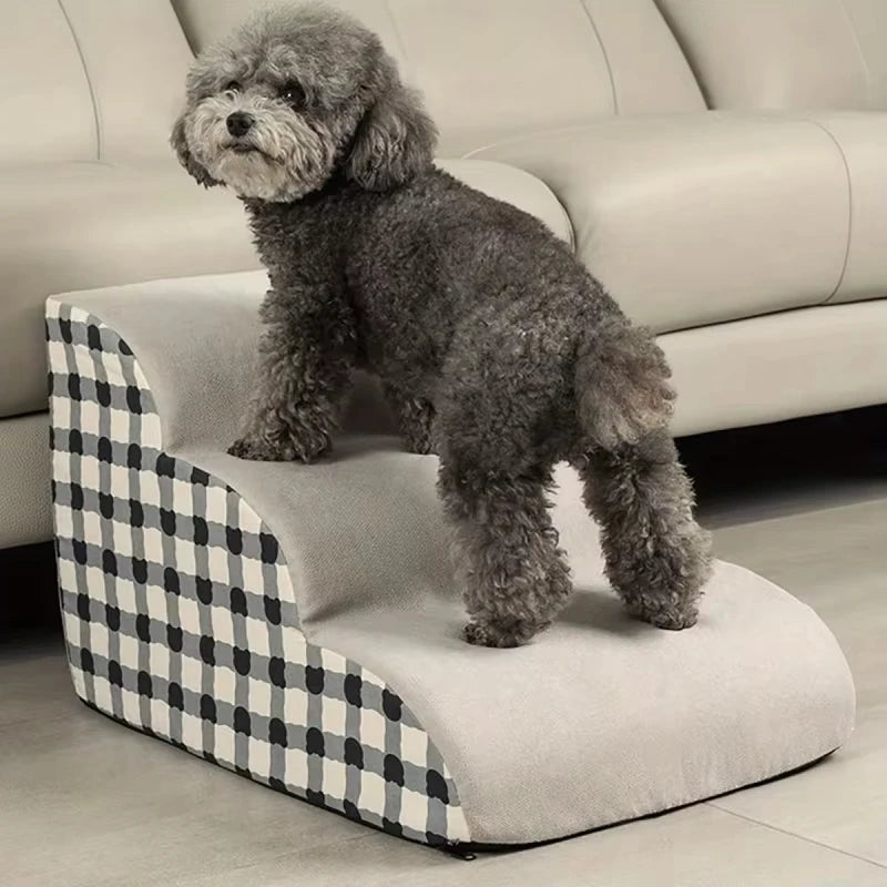 2/3/4 Steps Dog Secure Stairs High Density Foam Ramps Non-Slip Pets Steps for Older Dogs Pets with Joint Pain Sofa Bed Ladder