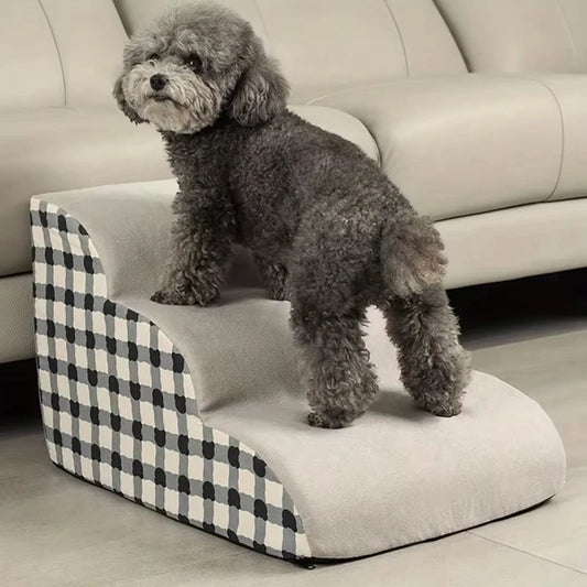 2/3/4 Steps Dog Secure Stairs High Density Foam Ramps Non-Slip Pets Steps for Older Dogs Pets with Joint Pain Sofa Bed Ladder