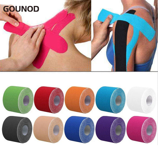 1PC/5PC GOUNOD Elastic Kinesiology Tape Sports Muscle Tape Bandage Care Kinesiology First Aid Tape Muscle Injury Sports Tape