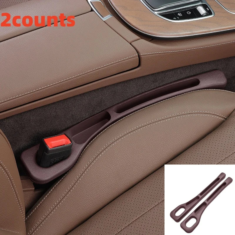 PU Waterproof Car Seat Gap Filler with Storage — Set of 2