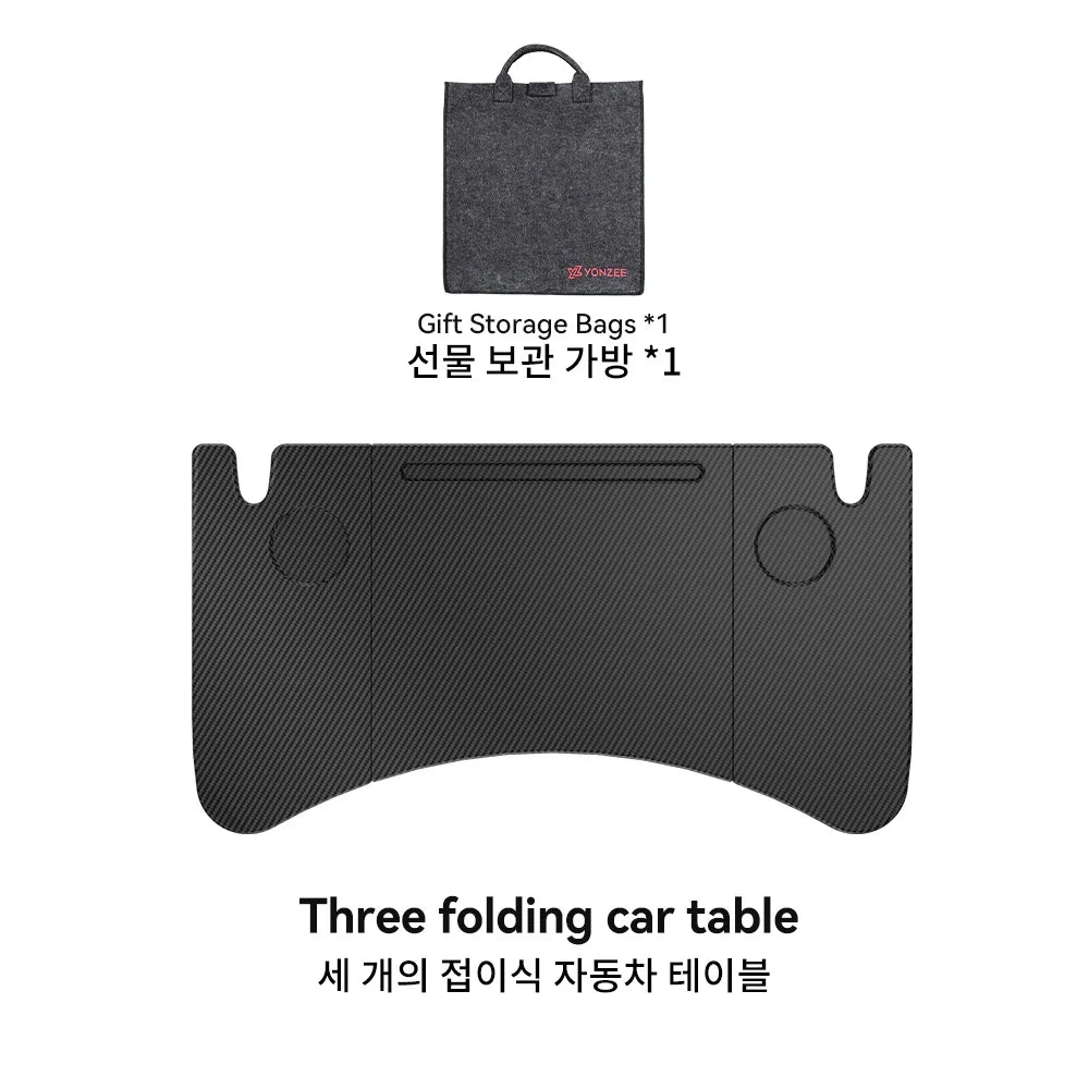 YZ For Tesla Model 3 Highlan Modle Y X S 2018-2026  Steering Wheel Laptop Tray Travel Desk Portable Office Table Car Accessories