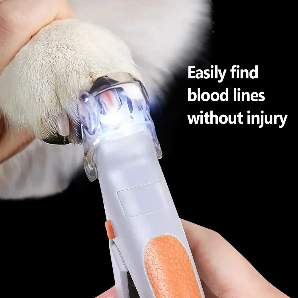 Pet Nail Clipper with LED Light for Cats and Dogs