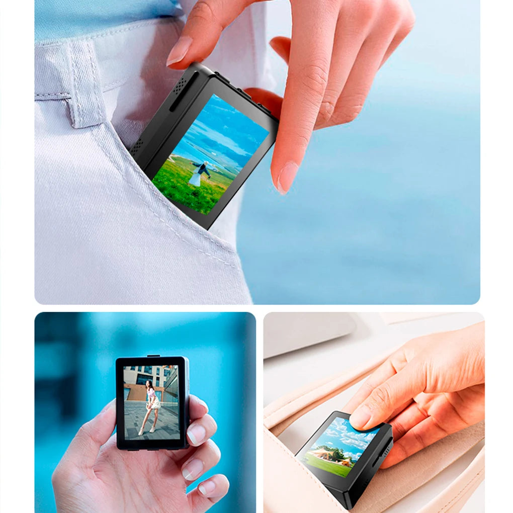 2026 Portable Smartphone Selfie Screen Display for Phone Rear Camera Wireless Selfie Vlog Live Monitor for iPhone Android Phone