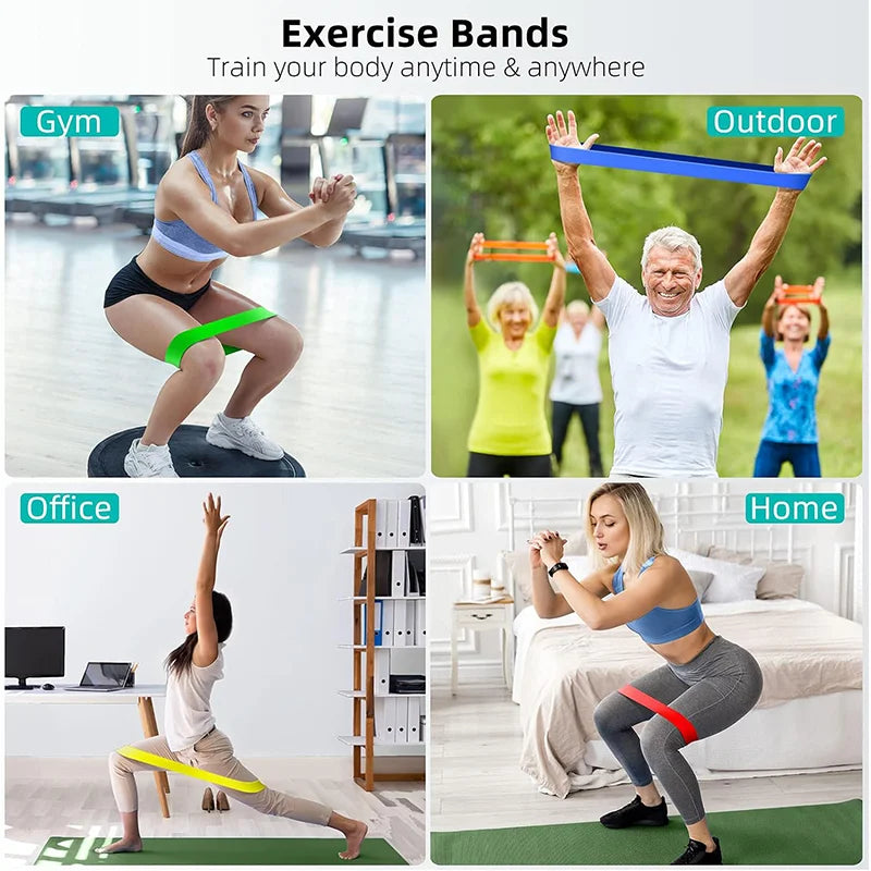 Latex Resistance Bands Set for Fitness and Yoga