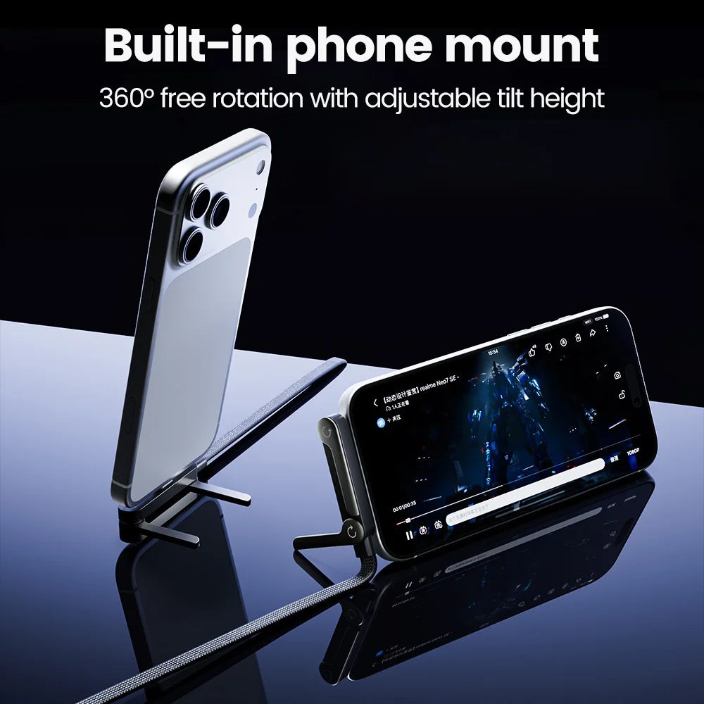 27W PD to Lightning Fast Charging Cable Foldable Stand Charge 2-in-1 Type-C to Lightning Charging Data Wire For iPhone 14 13 12