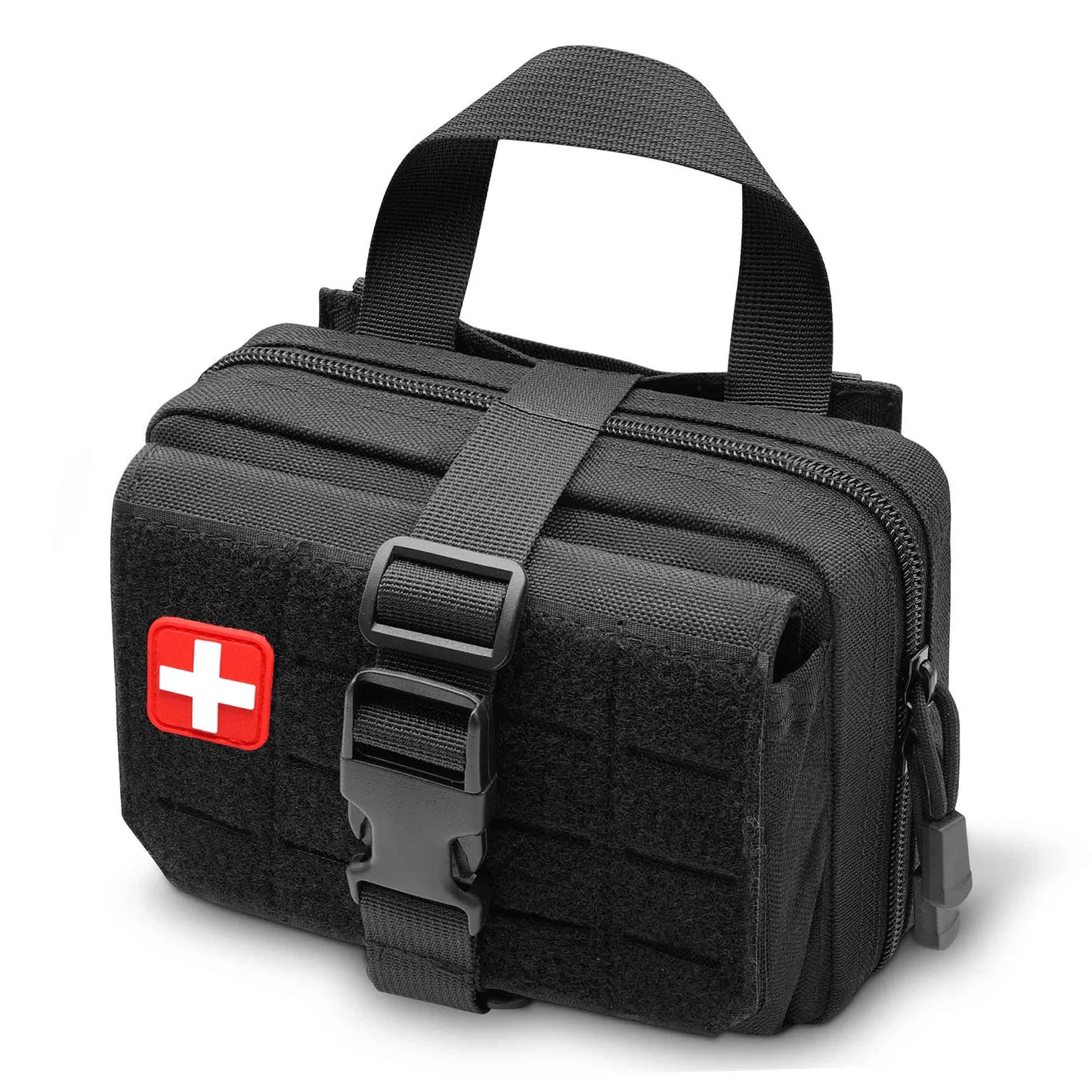 Upgrade Molle Rip Away Ifak Pouch, Tactical Small Belt First Aid Pouch Medical Utility EMT Pouch Only