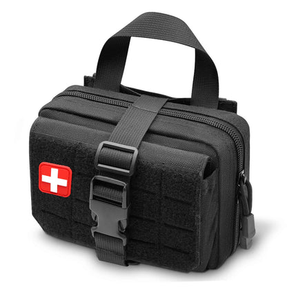 Upgrade Molle Rip Away Ifak Pouch, Tactical Small Belt First Aid Pouch Medical Utility EMT Pouch Only