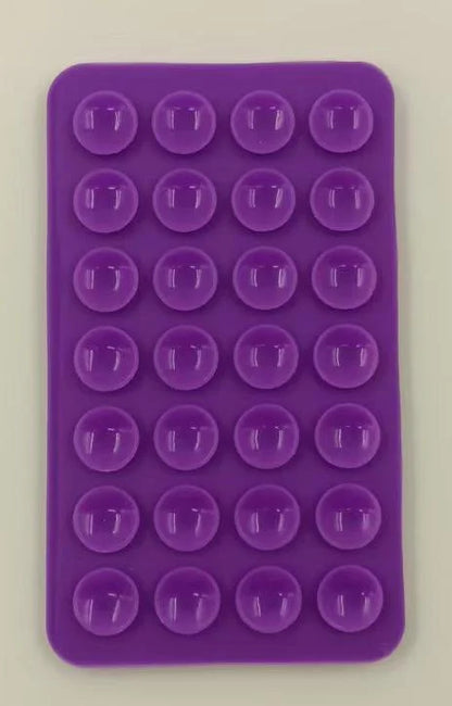 Double-Sided Silicone Suction Cup Phone Holder 28 Pads Universal Stand for Tablet & Charger