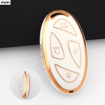 For Hyundai IONIQ 6 New Grand Prix GN7 Kona 5 7 Buttons Fashion TPU Car Remote Key Case Cover Protected Keychain Fob Accessories