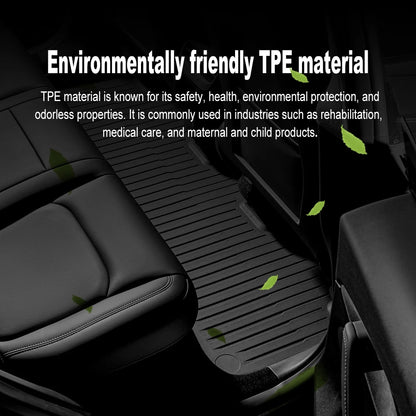 For Tesla New Model Y Juniper Premium/Performance 2025+ TPE Floor Mats Luggage Mat Wear-resistant Foot Pads ModelY Trunk Mats