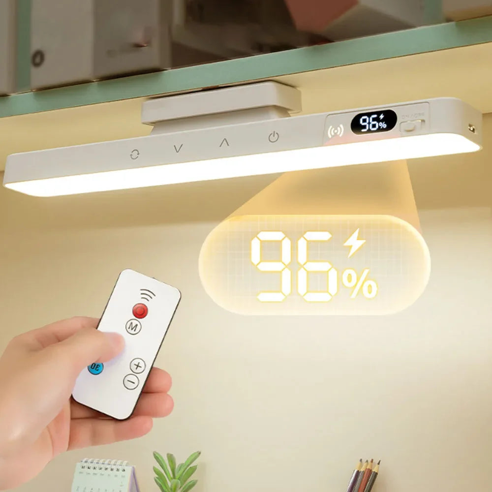 Touch Table Lamp Magnetic Desk Lamp Bulit-in Rechargeable Battery for Reading Cabinet Mirror Bedside Rechargeable Night Lights