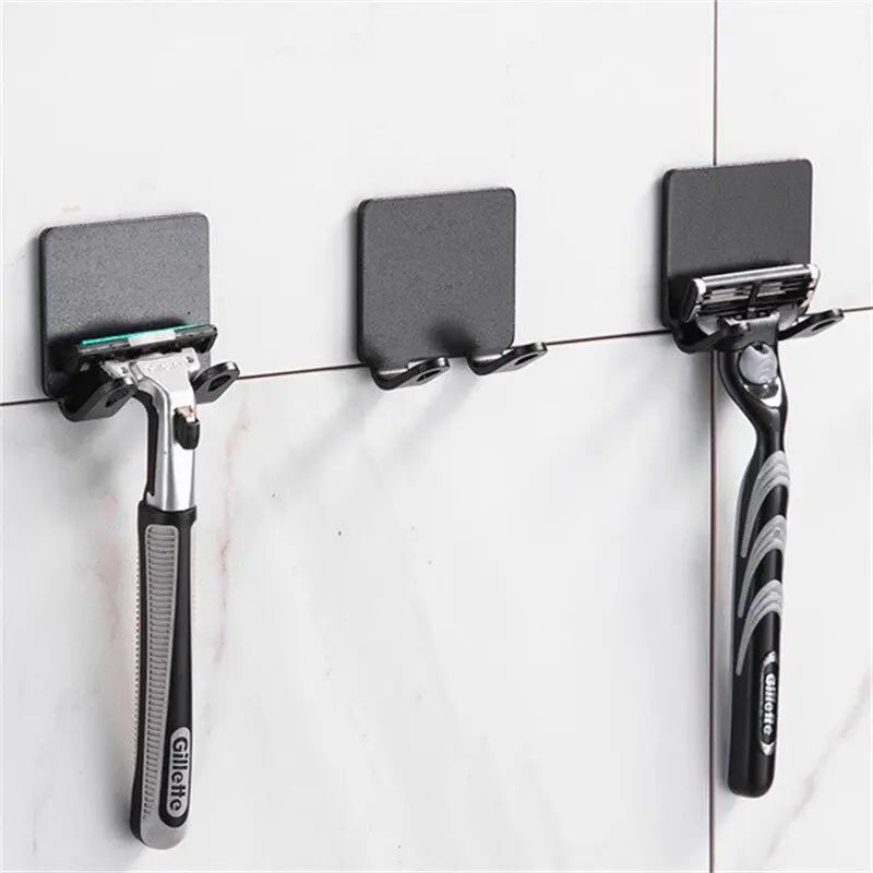 Storage Rack Hook Organizer Razor Shaver Stand For Men Shaving Bathroom Shelf