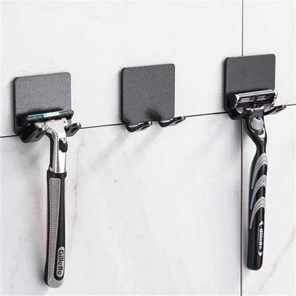 Storage Rack Hook Organizer Razor Shaver Stand For Men Shaving Bathroom Shelf