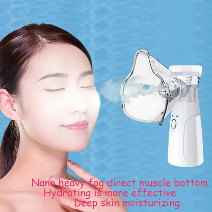 Mini Facial Steamer Nano Mister Facial Sprayer USB Nebulizer Humidifier Moisturizing Hydrating Women Beauty Skin Care Tool