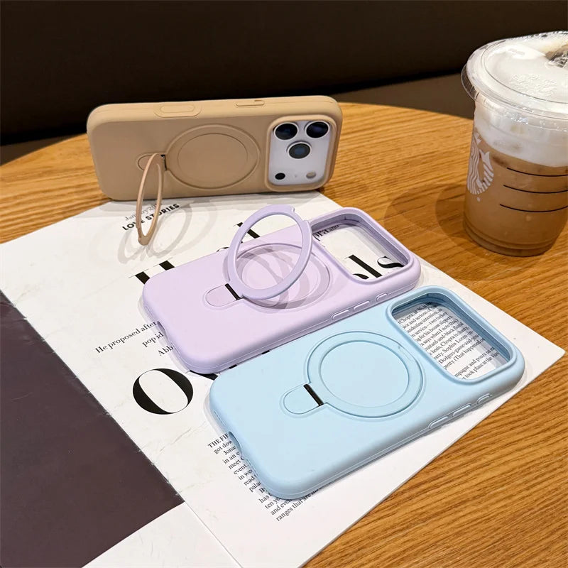 MagSafe Ring Stand Case For Iphone