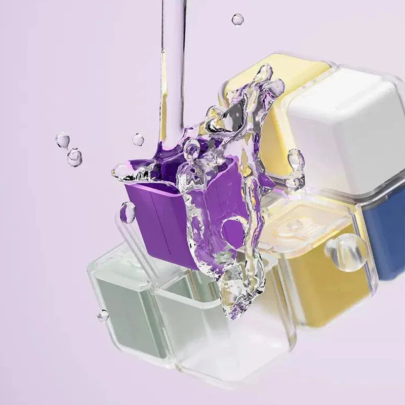 1PC Magic Cube 8-Grid Medicine Storage Box Sealed Moistureproof Travel Essential with Hanging Rope Creative Storage Solution