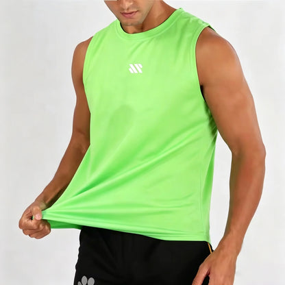 Men's Bodybuilding Vest Gym Workout Mesh Fitness Sleeveless shirt Running Tank Top Stringer Single Shirt Summer Sport Vest Men
