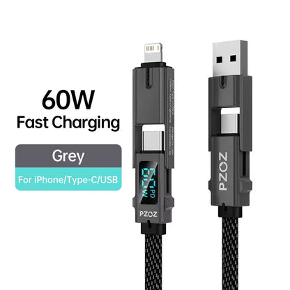 PZOZ For usb c to type c lightning micro tf card reader cable iphone iPad macbook mobile phone charger fast charging cable data