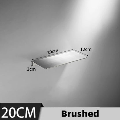Black/ Chrome Bathroom Shelf Thicken Stainless Steel Corner Shelves Towel Rack Shampoo Holder Kitchen Storage Rack 20/30/40/50cm